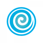 BLUE AND WHITE SWIRL